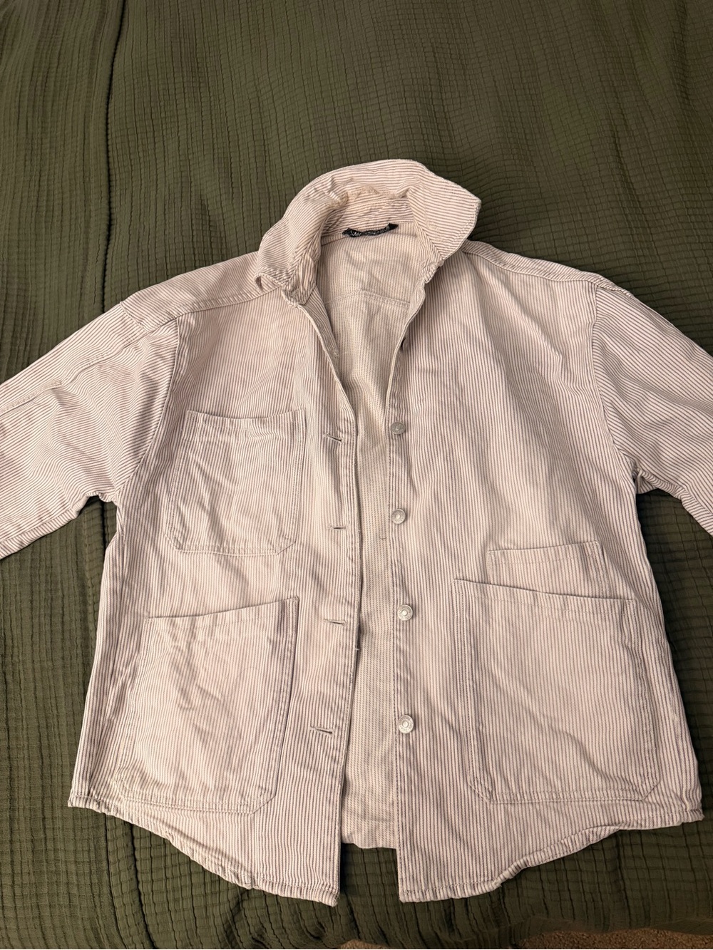Zara Jacket Patch Pockets Jacket